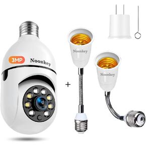 2K Home Security Camera & 7.5 Inch Socket Extender