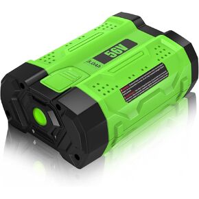 3000mAh BA2800 Replacement for EGO 56V Battery Compatible with EGO BA2800T BA4200T BA4200 BA1400 BA2800T BA5600T Power Tools Battery(Green)
