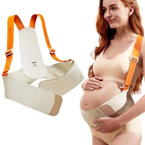 Upgranded Pregnancy Belly Band, Belly Support Belt for Pregnant Women with Adjustable Straps, Back Support, Waist Support Belt for Pregnancy (Large)