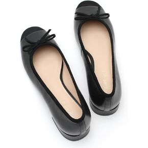 Genuine Leather Ballet Flats Comfortable Casual Dressy Shoes with Memory Latex Insole Comfort Slip on Ballerina Flats