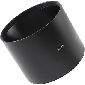 Andoer Camera Lens Hood Shade Fits 95mm Metal Lens Hood 78mm x 95mm Screw Aluminum Alloy for Camera Lens with 95mm Filter Thread Compatible with Canon Sony Nikon and Other Cameras