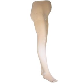 NuVein Medical Compression Maternity Pantyhose, 20-30 mmHg Support, Opaque, Beige, Medium