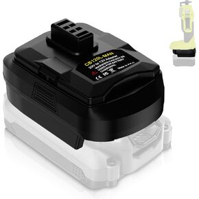 بالنسبة إلى Ryobi 20V to 12V Battery Adapter ، for Ryobi 18V Lithium Battery Radize to Ryobi 12V Li-Ion CB120L CB121L BPL-1220 130503001 130503005 Battery Converter