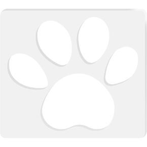 Dog Paw Print Template, Router Templates for Woodworking, 6.69x5.9 Inch Acrylic Router Inlay Templates, Clear Router Decorative Template Jig Woodworking Tool