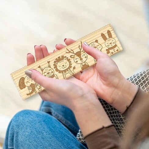 CHGCRAFT Pregnancy Test Keepsake Box Moon Meteor Forest Wooden Pregnancy Announcement Gifts Box with Raffia Ribbon and Lock Announcement Gifts for Dad Husband, 8x2x1.2inch in Saudi Arabia