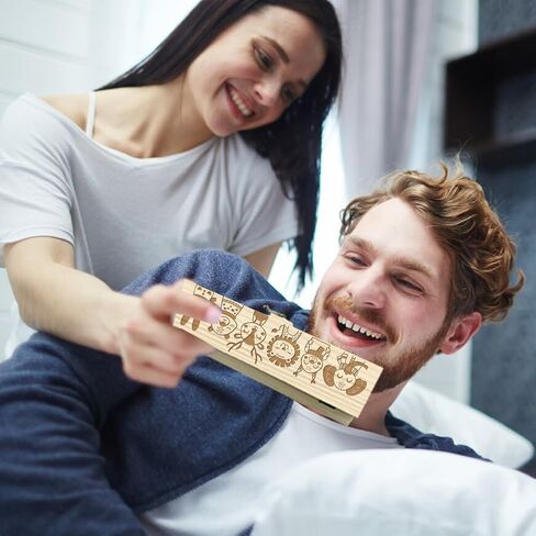 CHGCRAFT Pregnancy Test Keepsake Box Moon Meteor Forest Wooden Pregnancy Announcement Gifts Box with Raffia Ribbon and Lock Announcement Gifts for Dad Husband, 8x2x1.2inch in Saudi Arabia