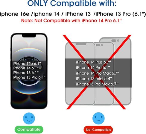 amFilm OneTouch لهاتف iPhone 14 Plus (6.7 بوصة 2022) وiPhone 13 Pro Max 6.7 بوصة واقي شاشة من الزجاج المقوى للخصوصية - مع مجموعة سهلة التركيب، حافظة تغطية كاملة صديقة (عبوتان) in Kuwait