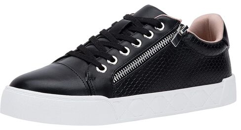 Jeossy Women's Flat Low Top Casual Fashion Sneakers Round Toe Shoes with Zipper in Kuwait