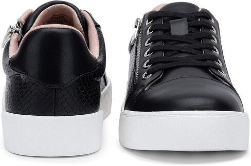 Jeossy Women's Flat Low Top Casual Fashion Sneakers Round Toe Shoes with Zipper in Kuwait