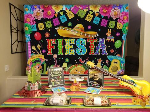 Mocsicka Mexican Fiesta Backdrop Mexican Cinco De Mayo Party Decorations Mexican Banners for Fiesta Party Colorful Wall Mexican Background Photo Booth Studio (7x5ft) in Kuwait