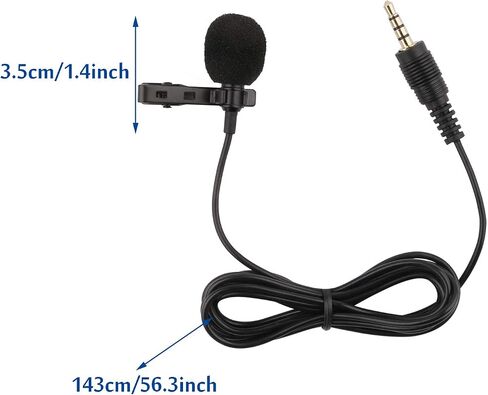 Tiny Microphone, 59 inches Wired Lavalier Lapel Microphone, 3 Pack USB Portable Clip on Omnidirectional Mic Condenser for Recording Podcast PC Laptop Android iPhone YouTube Interview ASMR in Saudi Arabia
