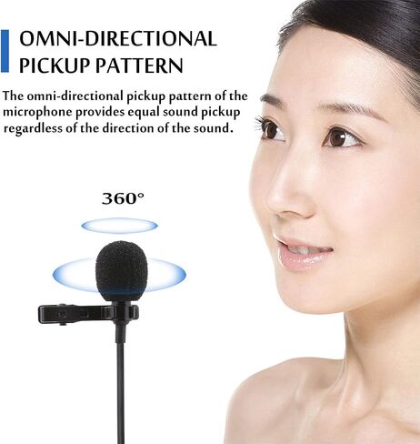 Tiny Microphone, 59 inches Wired Lavalier Lapel Microphone, 3 Pack USB Portable Clip on Omnidirectional Mic Condenser for Recording Podcast PC Laptop Android iPhone YouTube Interview ASMR in Saudi Arabia