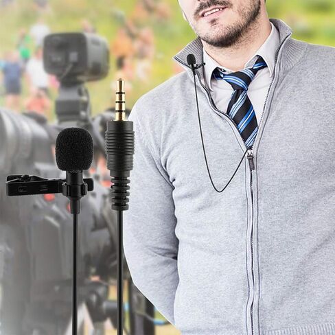 Tiny Microphone, 59 inches Wired Lavalier Lapel Microphone, 3 Pack USB Portable Clip on Omnidirectional Mic Condenser for Recording Podcast PC Laptop Android iPhone YouTube Interview ASMR in Saudi Arabia