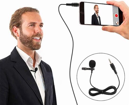 Tiny Microphone, 59 inches Wired Lavalier Lapel Microphone, 3 Pack USB Portable Clip on Omnidirectional Mic Condenser for Recording Podcast PC Laptop Android iPhone YouTube Interview ASMR in Saudi Arabia