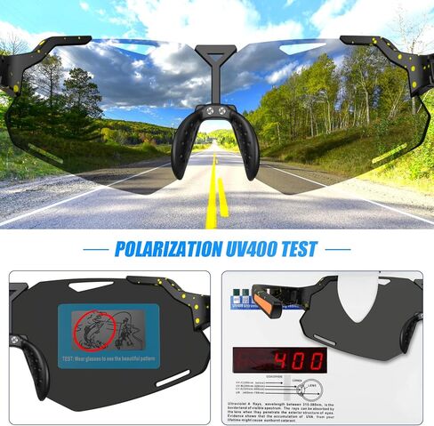 Polarized Sports Sunglasses UV400 Lightweight TR90 Frame Running Baseball Glasses for Men Women Driving Fishing Cycling in Kuwait