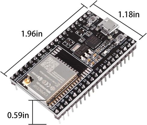 4 قطع من النوع C ESP32S ESP32 CP2102 38 دبابيس لوحة تطوير 2.4 جيجا هرتز ثنائي النواة WLAN واي فاي + بلوتوث 2 في 1 وحدة تحكم صغيرة ESP-WROOM-32 رقاقة ESP32 متوافقة مع Arduino IDE in Saudi Arabia