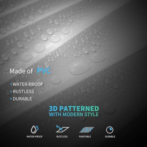 Art3d 24 -Pack 3D Wall Planels للديكور الجدران الداخلي ، PVC Wavy Assured Accent Wall Doormance لغرفة المعيش in Kuwait