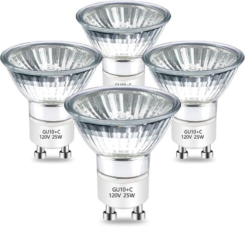 Halogen Bulb 50 Watt GU10 120V NP5 Replacement Bulb for Candle Warmer, Scent Wax Burner, Fragrance Melt, Warming Bulb JDR Dimmable, Warm White 2700K Pack of 4 in Kuwait