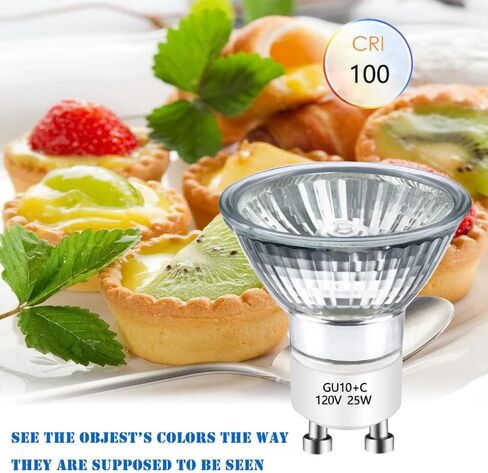 Halogen Bulb 50 Watt GU10 120V NP5 Replacement Bulb for Candle Warmer, Scent Wax Burner, Fragrance Melt, Warming Bulb JDR Dimmable, Warm White 2700K Pack of 4 in Kuwait