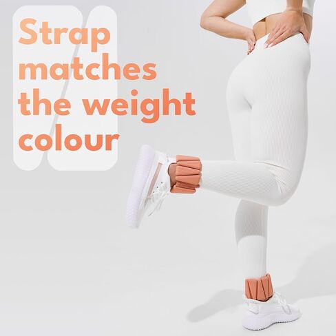 Pilates Ankle Weights Adjustable, Weighted Wrist Weights for Women, Polainas Para los Tobillos con Peso, Arm Weights for Walking, Home Gym Workout, Strength Training, Set of 2 (1lb Each) in Saudi Arabia