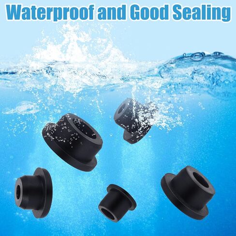 20 Pcs White Bathtub Jet Covers, Silicone Tube and Hole Plug, Waterproof Cover Hole Plugs, Pipe Tube Inserts for Bathtub Hole (5 Sizes) in Saudi Arabia