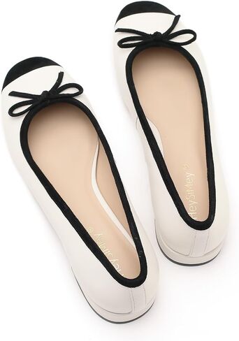 Genuine Leather Ballet Flats Comfortable Casual Dressy Shoes with Memory Latex Insole Comfort Slip on Ballerina Flats in Saudi Arabia