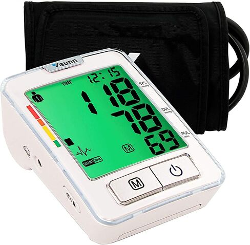 FSA/HSA Eligible, Vaunn Medical Automatic Blood Pressure Machine with Large Cuff, Digital Blood Pressure Monitor, Upper Arm Cuff 8.7-16.5" (vB100A) in Saudi Arabia