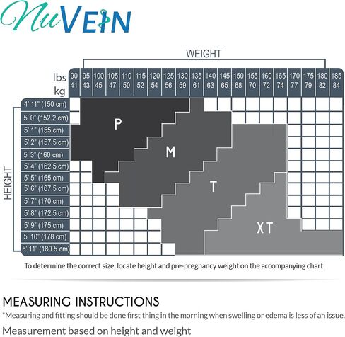 NuVein Medical Compression Maternity Pantyhose, 20-30 mmHg Support, Opaque, Beige, Medium in Saudi Arabia