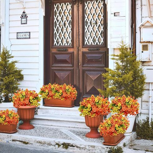 6 Bundles Wildflowers Artificial Flowers Outdoor Fake Daisy UV Resistant Silk Wild Flower Bouquets Bulk Faux Plants Plastic Greenery for Decoration vase Floral Arrangements Home Décor in Saudi Arabia
