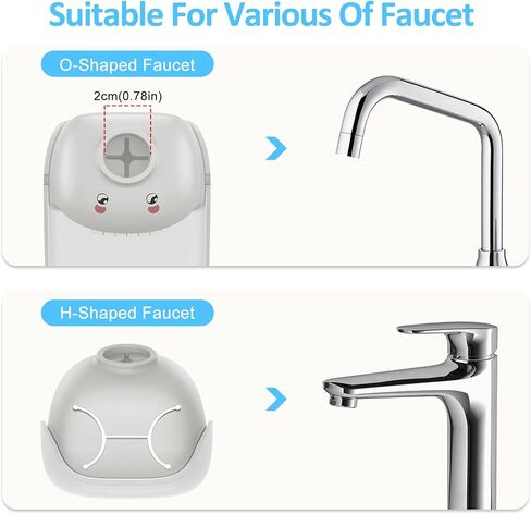 Maliton Faucet Extender for Toddlers, Sink Extender for Kids Hand Washing, Suitable for Bathroom, Kitchen, Bathtub Sink, Fits Most Faucets (2 Pack) in Saudi Arabia