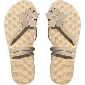 GORGLITTER Women's Flower Sandals Summer Boho Beach Flip Flops Flats Thongs Slide Sandals