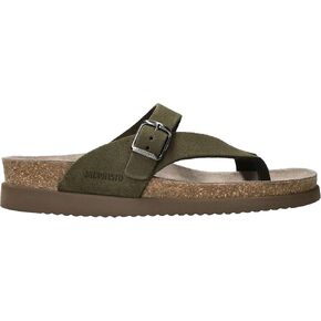 Mephisto Women's Helen Flat Sandal, Loden, 10