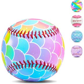 Baseball Standard Practice Baseball Size 9 Inch for Kids Girls Beginners, Perfect Baseball Gifts for Practice Baseballs Tballs, Safe Throwing, Catching and Batting Practice