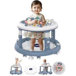 Baby Walker, Baby Jumper Activity Center, Baby Walkers and Activity Center, Baby Walker with Wheels for Boys Girls, Features 360 Degree Swivel Seat, Bounce Footpad for 6-18 Months