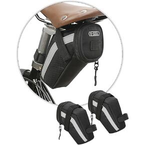 2 Pack Bike Seat Bag, Cycling Bag,Bicycle Saddle Bag,Bicycle Saddle Bag With reflective for a Safety ride Seat Bag, Bike Bag,bike bags for Mountain Road Bikes