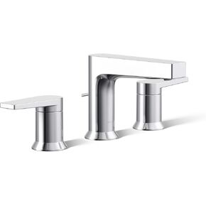 Kohler K-97100-4-CP Taut Bathroom Sink Faucets, Widespread, Polished Chrome