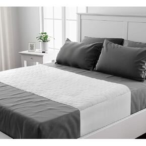 Lynmark® Washable Bed Pads 36"x60" Underpad with Extra Long Tucks and Heavy Absorbency, Reusable Cotton Enhanced Waterproof Mattress Protector Best for Incontinence & Bed Wetting, Pack of 1, Queen