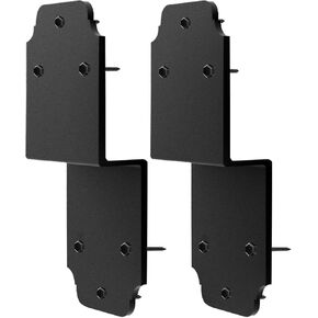 4packs Heavy Duty L Shape Flat Angle Bracket 7.5x7.5x3" for Wood DIY Projects - Large Connector Brace Mending Plate, Knee Braces, Decorative Shelf Brackets