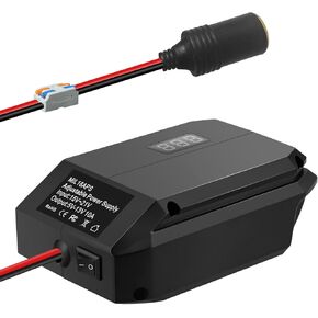 20V to 12V Step Down Converter for DeWalt 20V Power Wheels Battery Adapter& Cigarette Lighter Adapter,DC 12V(5-13V) Buck Converter Regulator, Voltage Reducer Transformer for Golf Cart RC Car DIY Toys
