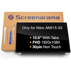 SCREENARAMA New Screen Replacement for Acer Nitro AN515-53, FHD 1920x1080, IPS, Matte, LCD LED Display with Tools