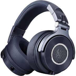 OneOdio Monitor 60 Professional Studio Headphones - Recording Wired Over Ear Headphones, Hi-Res Audio, Soft Comfortable Earmuffs, 6.35mm Adapter for Tracking Mixing DJ Mastering Broadcast-Navy Blue