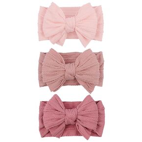 Handmade Valentines Bow Baby girls Headbands with Bows High Stretchy Soft Nylon Infant Bows Newborn Baby Red Pink Hair Accessories Wonderful Gift for Valentines day,Baby Shower