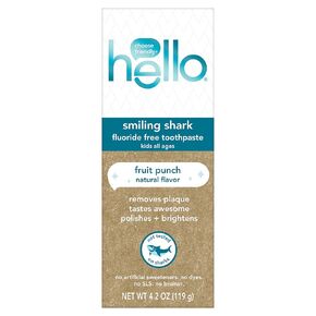Hello Natural Watermelon Flavor Baby & Kids Fluoride Free Toothpaste, Vegan, SLS Free, Gluten Free, Safe to Swallow for Baby and Toddlers, 4.2 Ounce (Pack of 3)