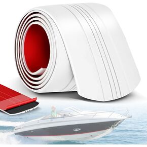 Keel Guard for Boat: Easy to Install and Securely Adhered,Corrosion Resistance 6 Inch Wide, 8 Foot Long, Fibreglass and Aluminium Marine Self-Adhesive Keel Protectors to Withstand Rocks, Slopes.