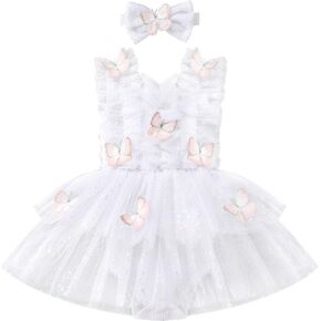 Imekis Baby Girls 1st Birthday Outfit Bee Floral Strawberry Dress Romper with Cake Cake Smash Party Photo Photo in Kuwait