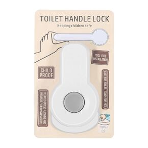 Baby Proofing Toilet Locks, Child Safety Toilet Lock,Toilet Flush Child Safety Lock with Round Button,Toilet Locks for Toddlers Kids Children,Strong Adhesive Toilet Lock for Bathroom Washroom(2pcs)