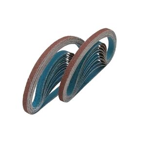 12 Pack 4×24 Inch Sanding Belts Aluminum Oxide Sanding Belt Set 3 Each of 60/80/120/180 Grits