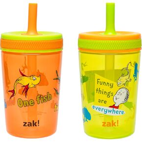 Zak Designs Disney Moana 2 Kelso Toddler Cups For Travel or At Home, 15oz 2-Pack Durable Plastic Sippy Cups With Leak-Proof Design is Perfect For Kids (Moana, Maui, Simea)