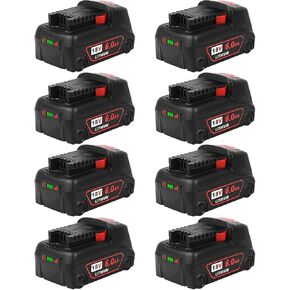18v Battery 4Pack Replacement for Milwaukee M18 Battery 6.5Ah,High-Capacity Batteries Compaitble with Milwaukee Tools and Charger,2024 Version/New Patented