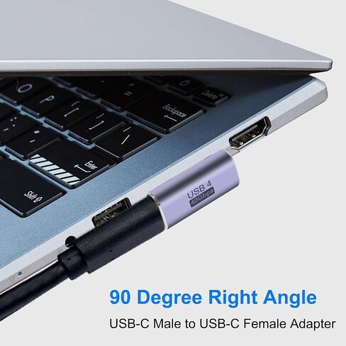 4 قطع محول USB C ذكر إلى أنثى، موصل USB C ذكر إلى أنثى، موسع محول USB من النوع C يدعم 100 وات، 40 جيجابت في الثانية، 8K@60 هرتز لسطح البخار، MacBook، Thunderbolt إلخ in Kuwait